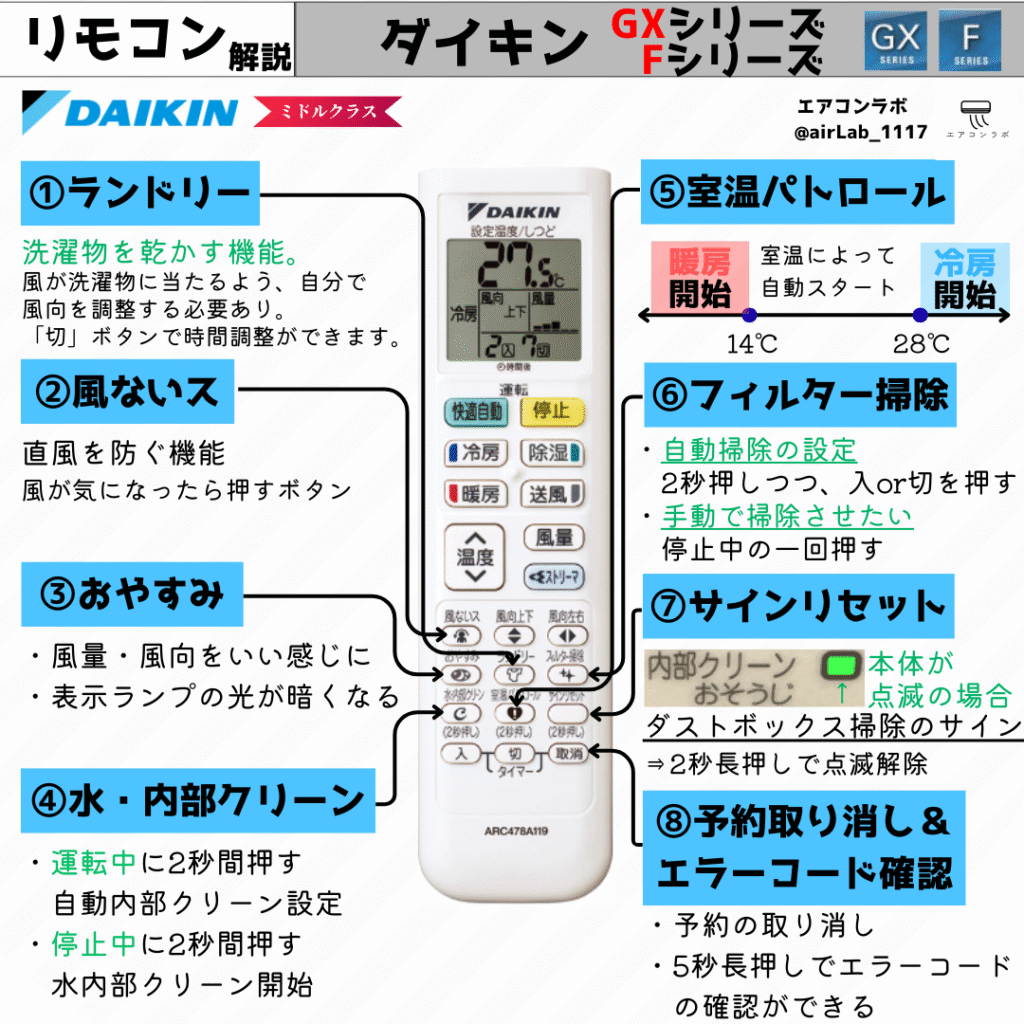ダイキン エアコン タイマー 設定